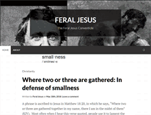 Tablet Screenshot of feraljesus.com